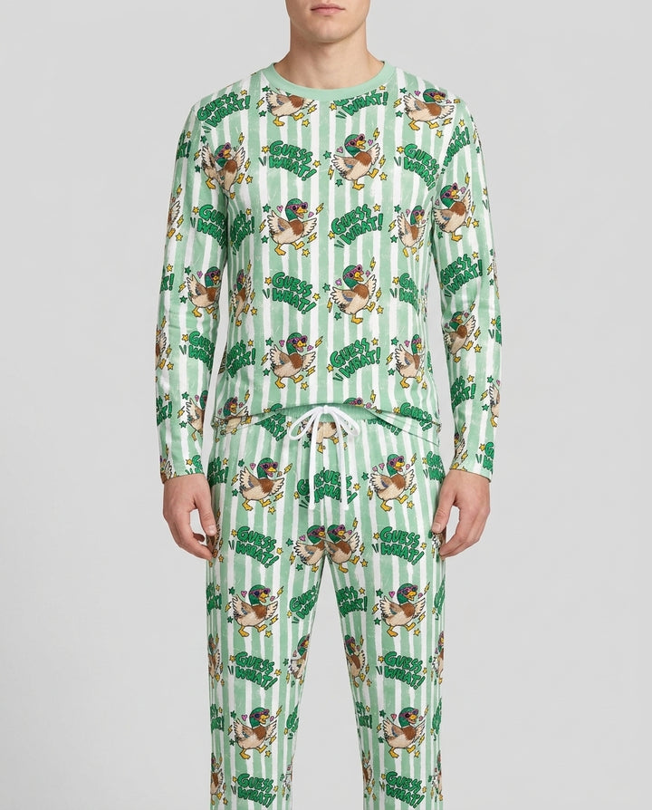 Guess What Mallard Butt Bamboo Men's Pajama Set