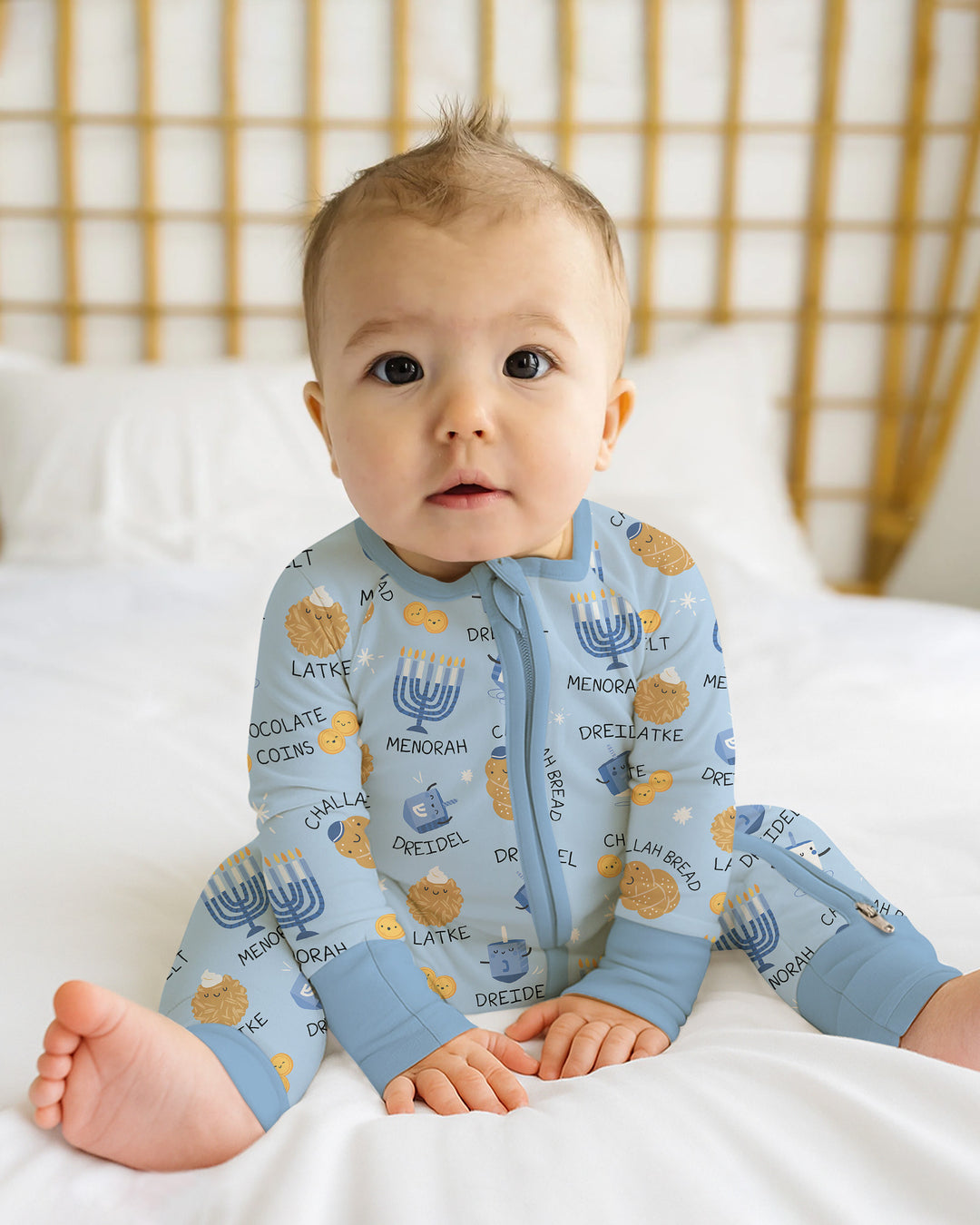 Family Hanukkah Matching Bamboo Convertible Zippy
