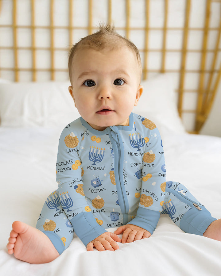 Family Hanukkah Matching Bamboo Convertible Zippy
