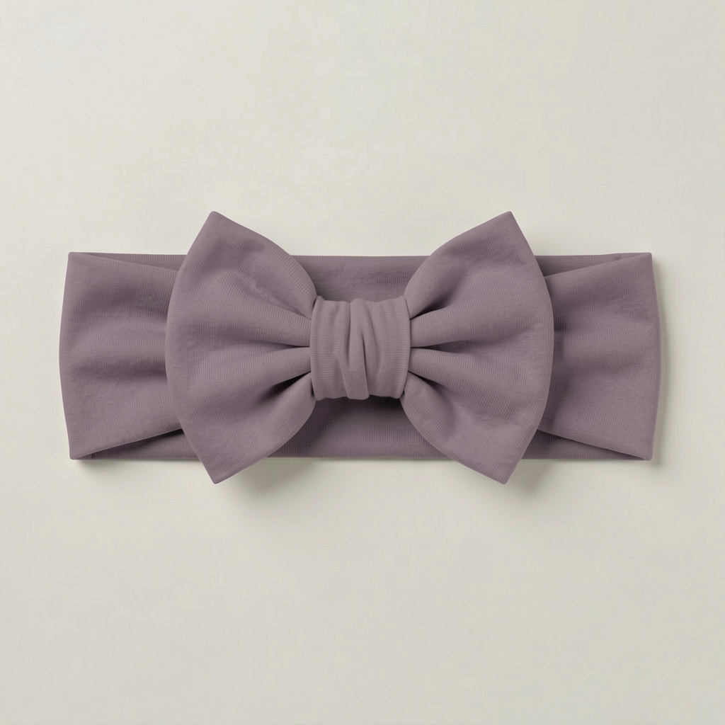 Solid Color Bamboo Luxe Bow Headband