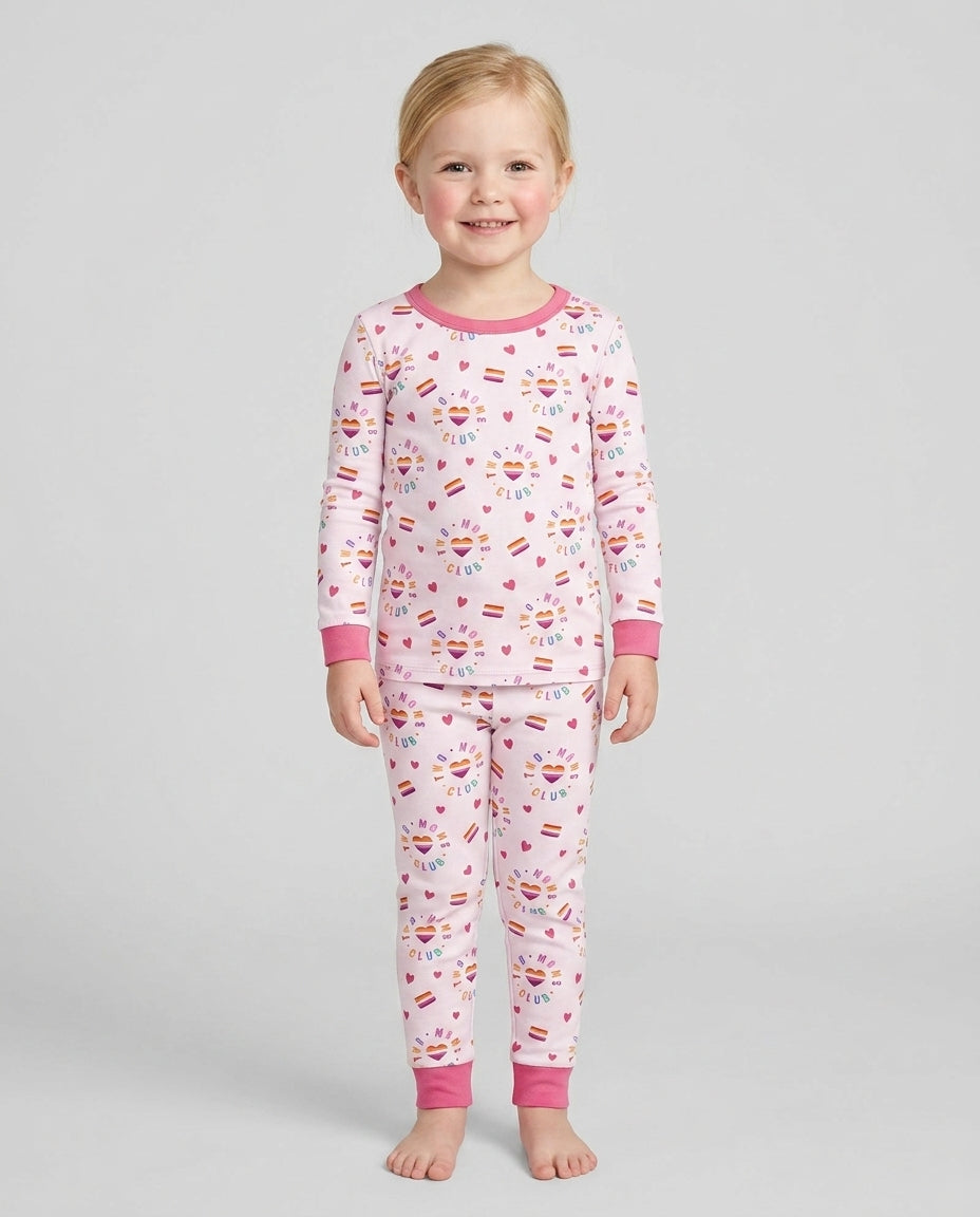 Love Makes Family Bamboo Two Piece Long Sleeve Pajama Set