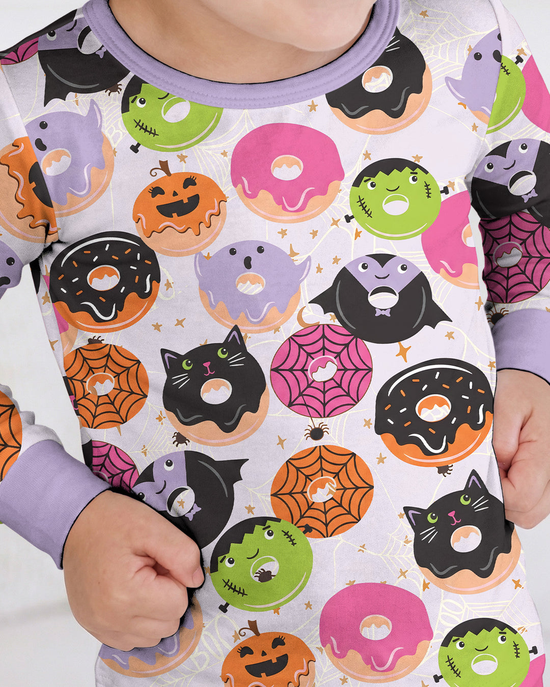 Halloween Donut Bamboo Two Piece Long Sleeve Pajama Set