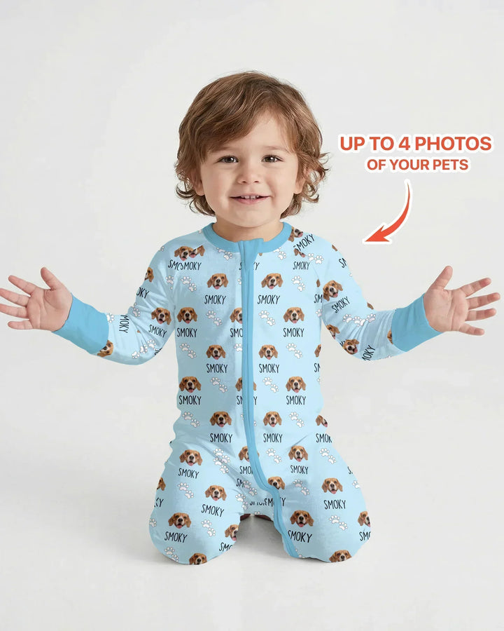 Custom Name and Pet Photos Bamboo Convertible Zippy