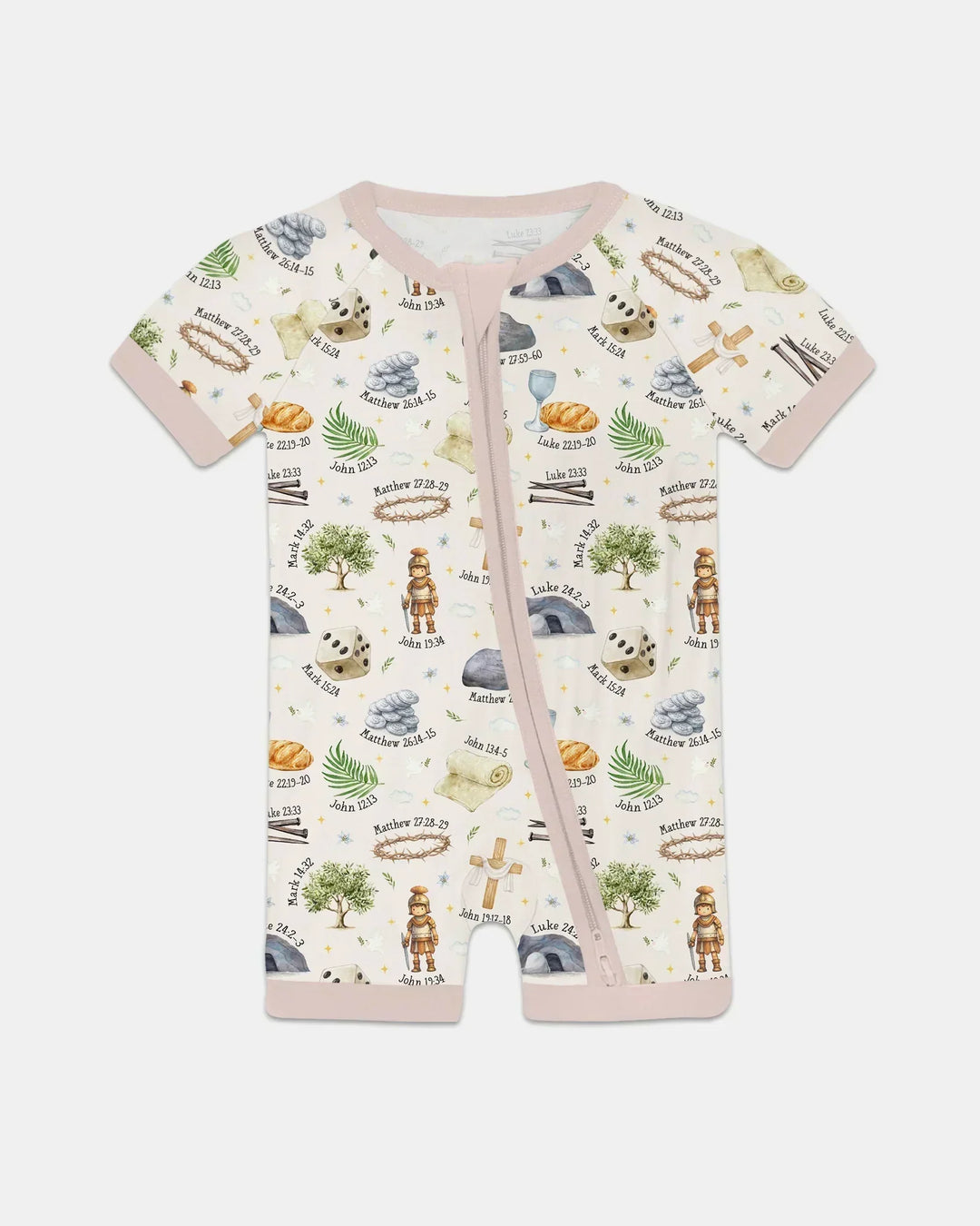 He Is Risen Family Matching Bamboo Shorty Zippy