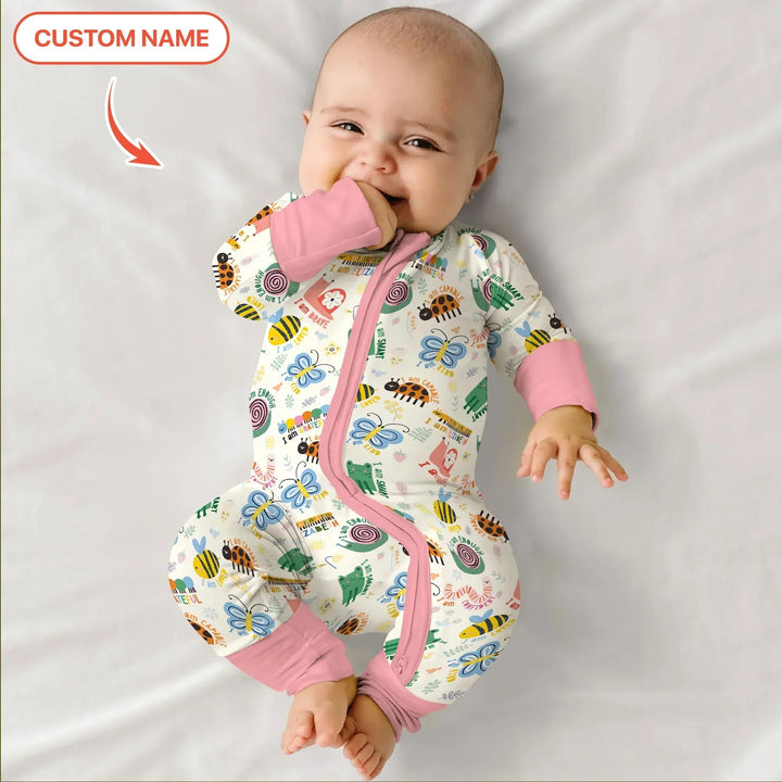 Spring Garden Custom Name Bamboo Convertible Zippy