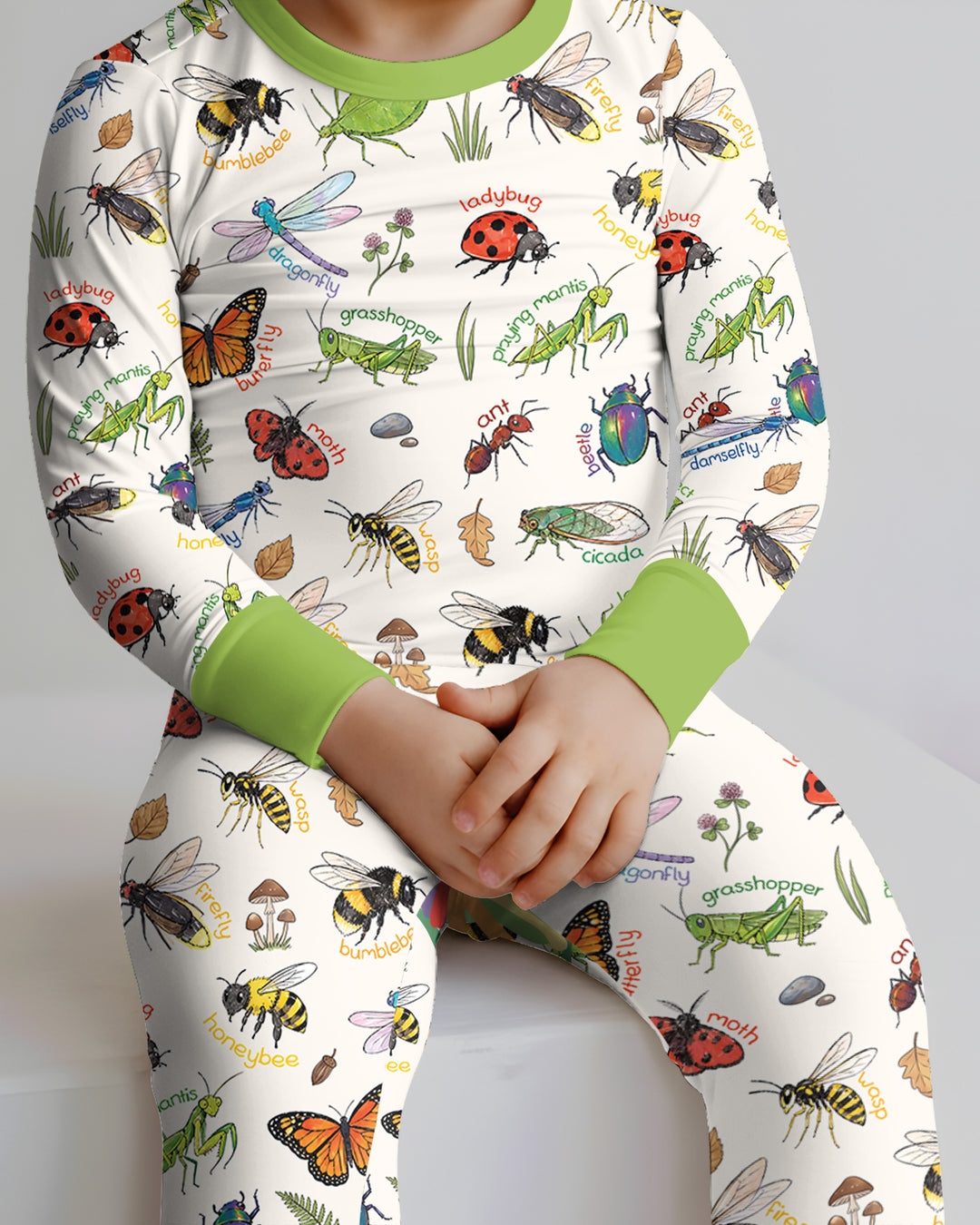 Template Bamboo Two Piece Long Sleeve Pyjamas Set