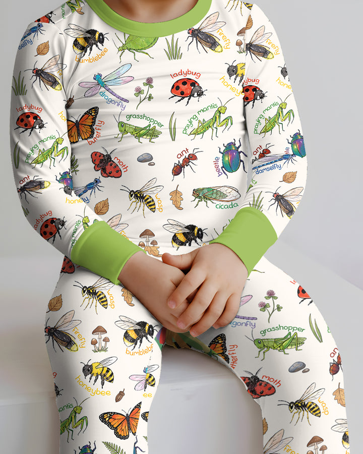Template Bamboo Two Piece Long Sleeve Pyjamas Set