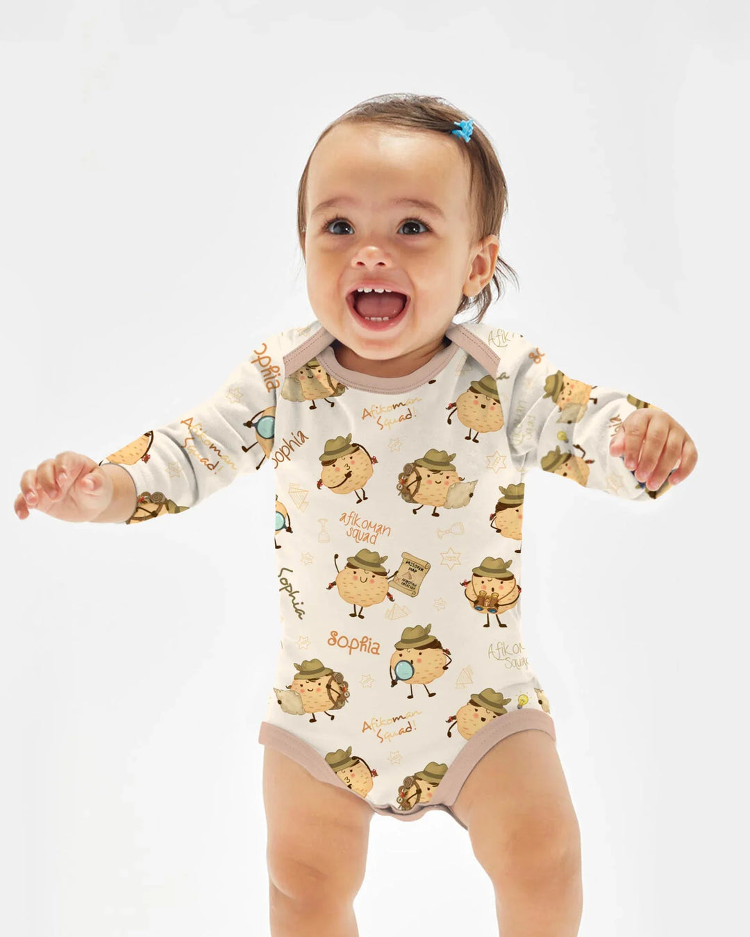 Custom Name Passover Afikoman Bamboo Bodysuit