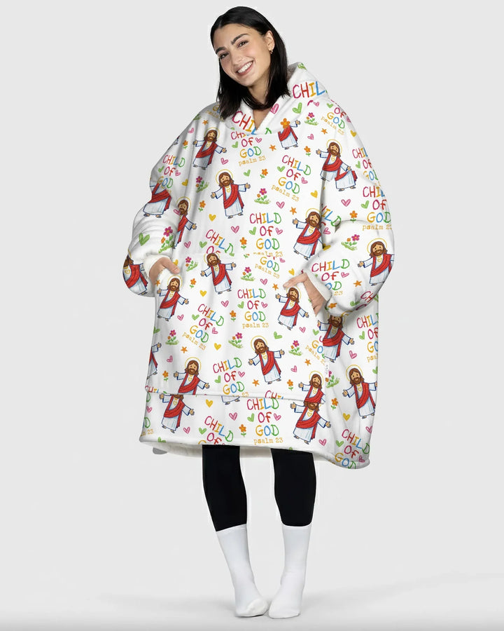 Jesus Loves Me Bamboo Blanket Hoodie