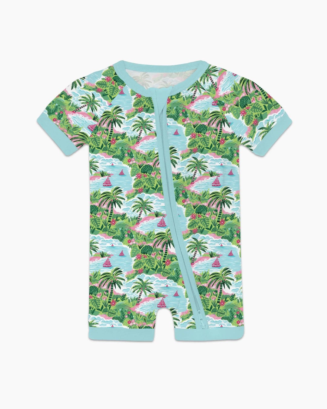 Preppy Coast Beach Club Bamboo Shorty Zippy