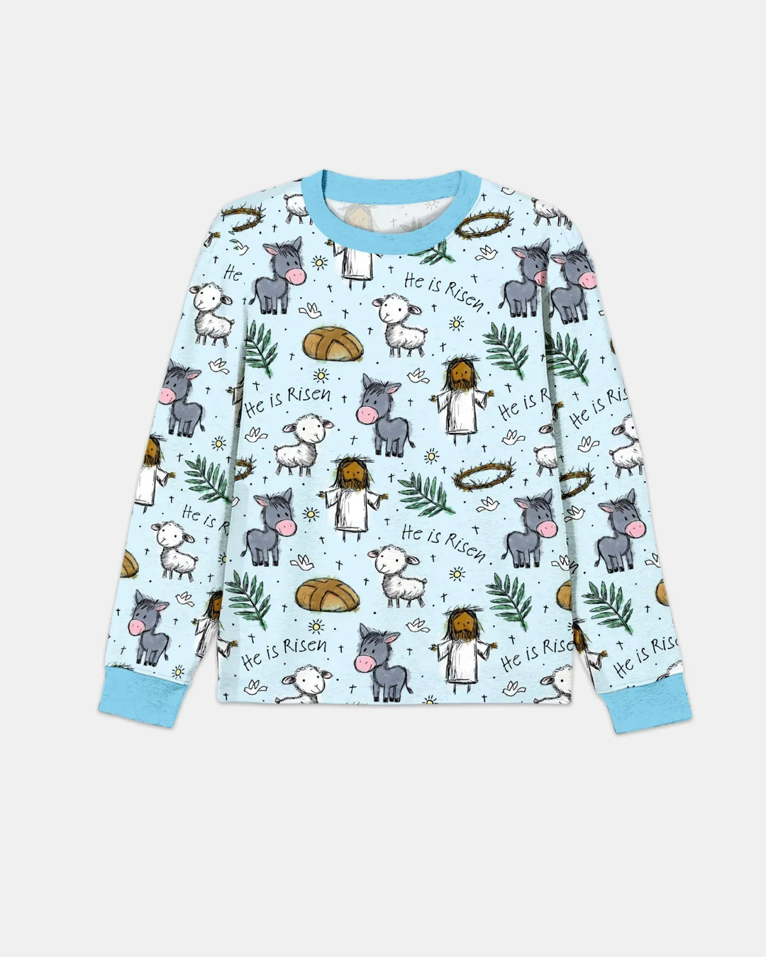 He Is Risen Easter Family Matching Bamboo Men's Pajama Set
