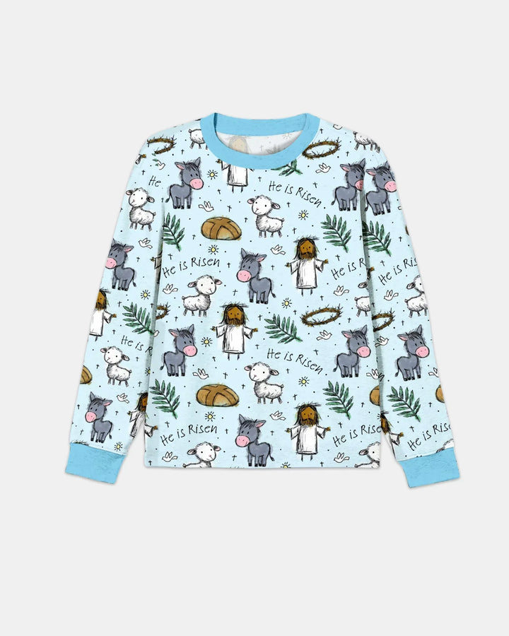 He Is Risen Easter Family Matching Bamboo Men's Pajama Set
