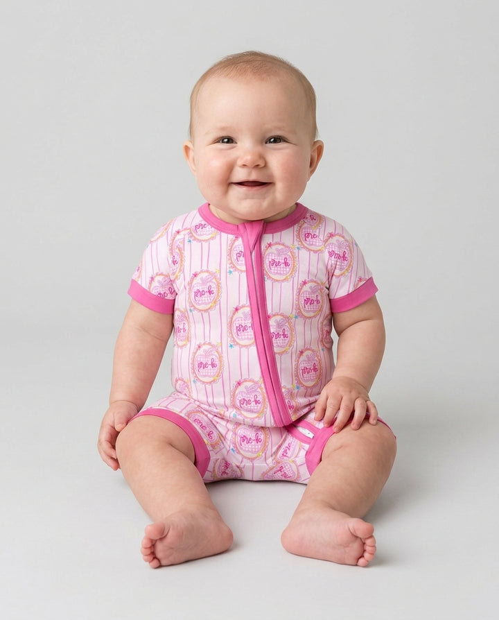 Custom Grade School Sweetie Bamboo Shorty Zippy