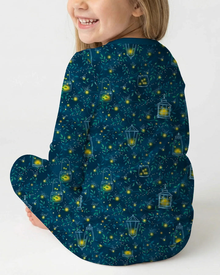 Firefly Evening Forest Bamboo Two Piece Long Sleeve Pajama Set