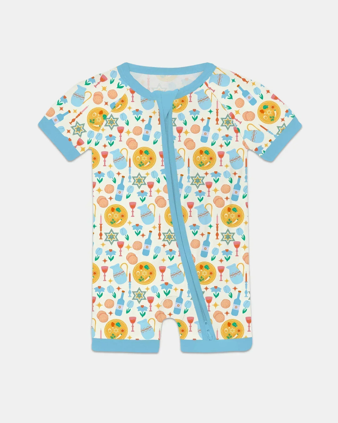 Pesach Sameach Matching Family Bamboo Shorty Zippy
