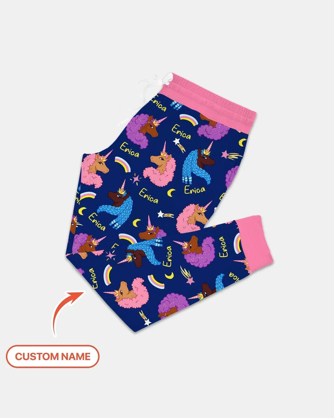 African Astro Unicorn Bamboo Women Pajama Set