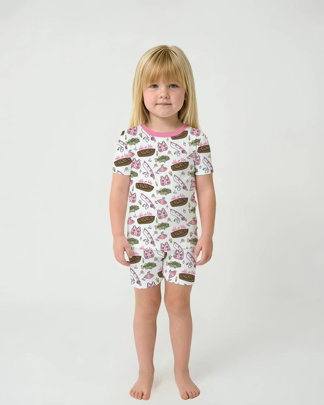 Catch Ya Later Bamboo Two Piece Short Sleeve Shorts Pajama Set