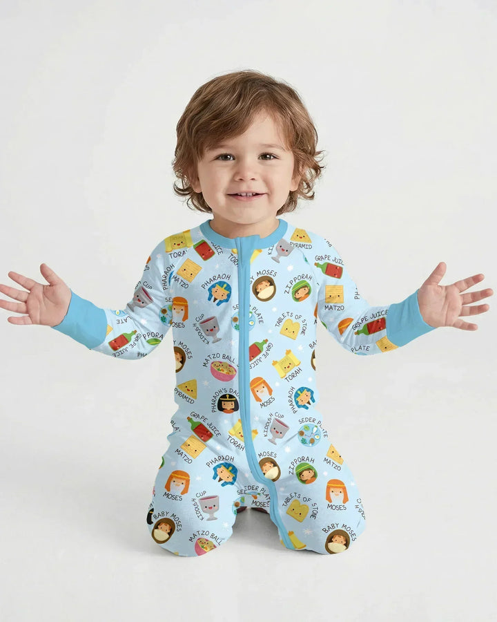 Cute Passover Characters Bamboo Convertible Zippy