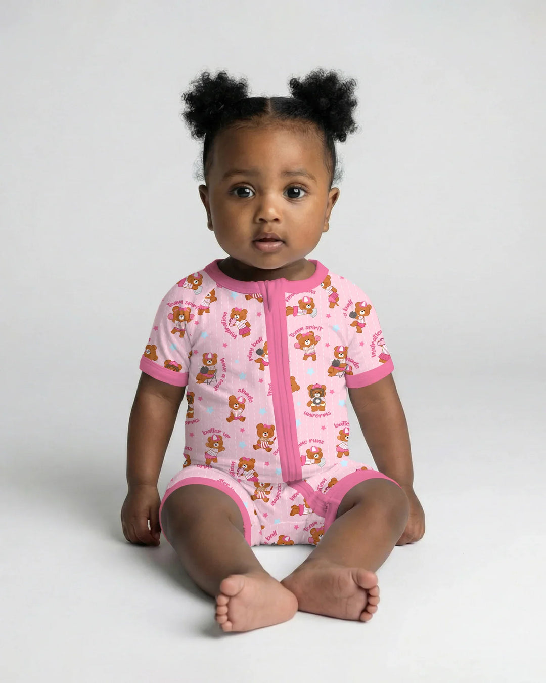 Born To Play Baseball Bamboo Shorty Zippy