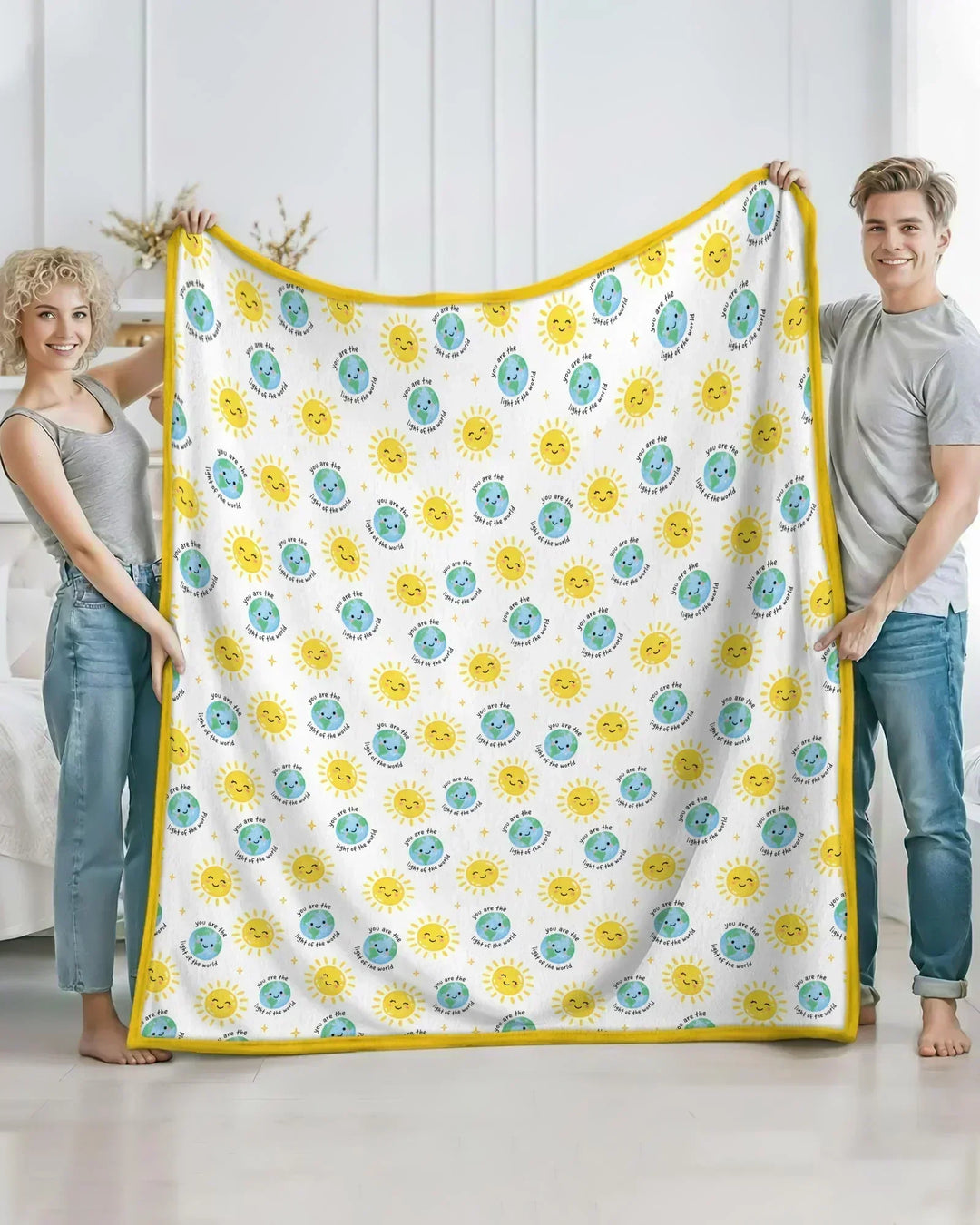 Matthew 5:14 Light of the World Bamboo Blanket