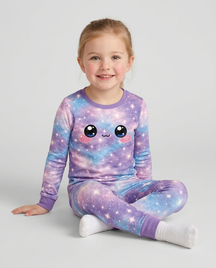Matching Squishy Dumplings Costume Bamboo Two Piece Long Sleeve Pajama Set