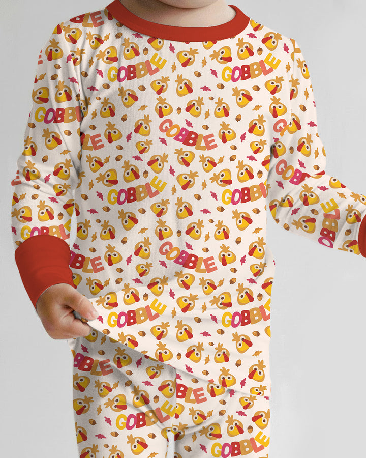 Gobble Gobble Bamboo Two Piece Long Sleeve Pajama Set