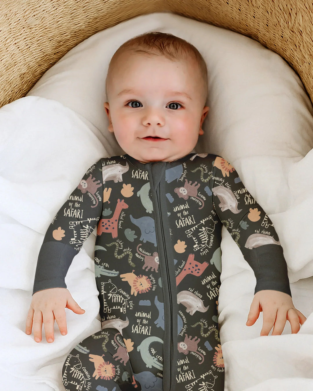 Funny African Animals Bamboo Convertible Zippy