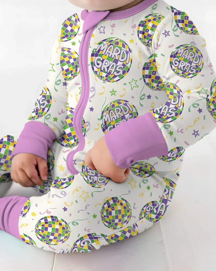 Mardi Gras Disco Ball Bamboo Convertible Zippy