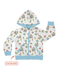 Custom Name Celebration Hundred Days Bamboo Zip Hoodie