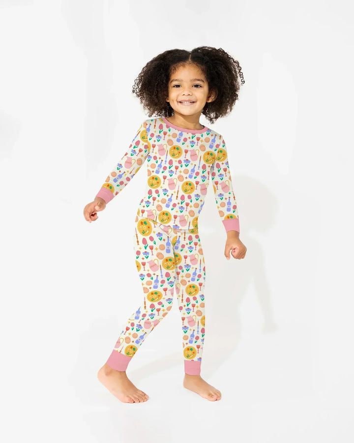 Pesach Sameach Matching Family Bamboo Two Piece Long Sleeve Pajama Set
