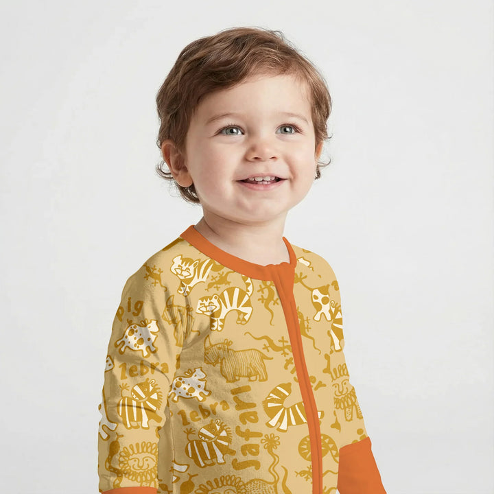 Handdrawn African Animals Bamboo Convertible Zippy