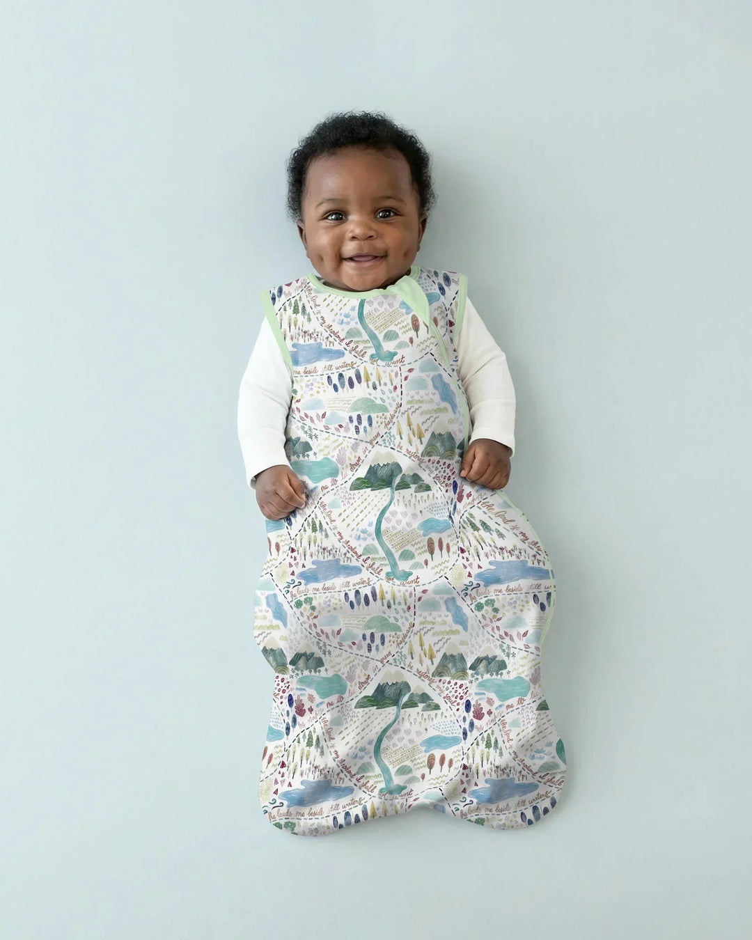 Whimsical Psalms 23 Map Bamboo Sleep Bag