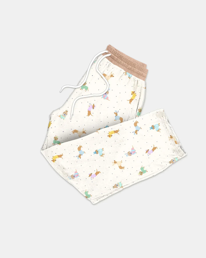 Easter Dachshund Bamboo Men's Pajama Set