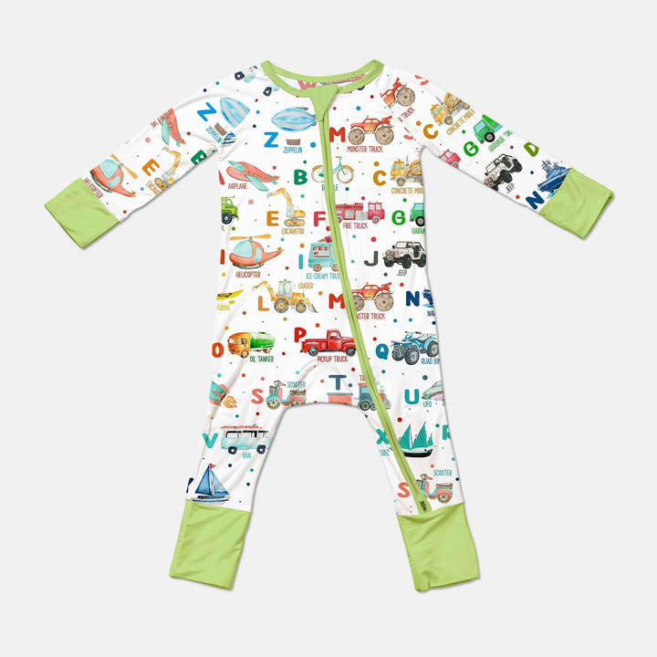 Transportation Alphabet Bamboo Convertible Zippy