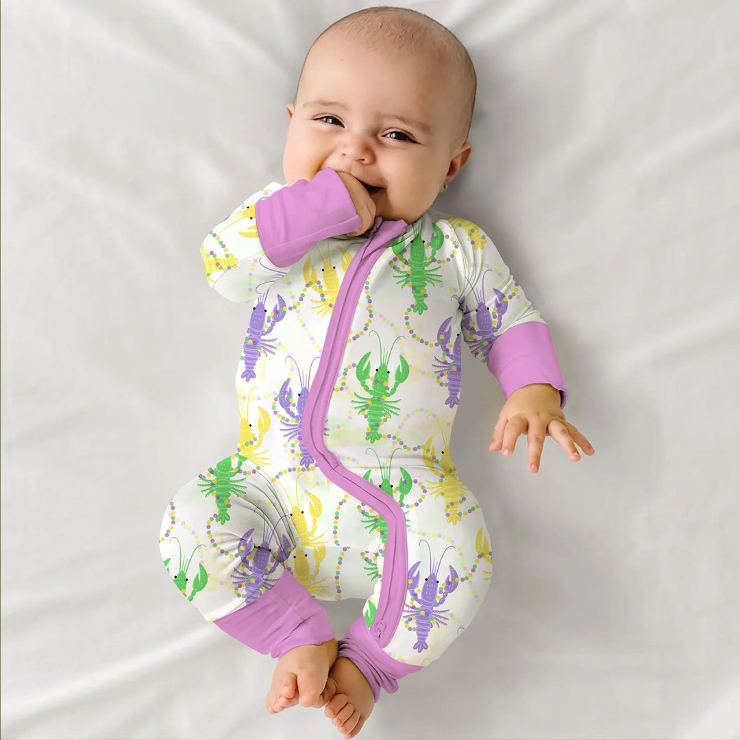 Mardi Gras Crawfish Family Matching Bamboo Convertible Zippy