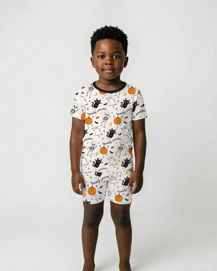 Template Bamboo Two Piece Short Sleeve Shorts Pyjamas Set