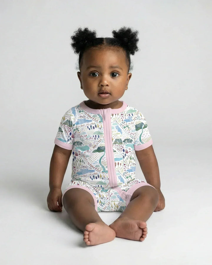 Whimsical Psalms 23 Map Bamboo Shorty Zippy