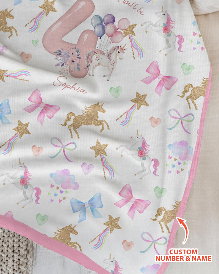 Custom Name When I Wake Up I Will Be Birthday Bamboo Blanket