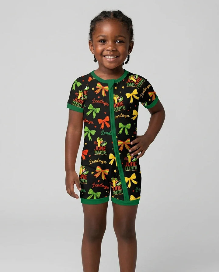 My 1st Juneteenth Bamboo Shorty Zippy