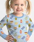 Ramadan Mubarak Family Matching Bamboo Two Piece Long Sleeve Pajama Set