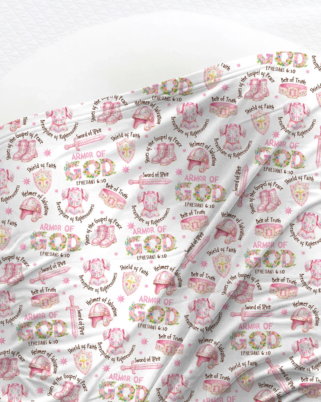 Put On The Full Armor Of God swaddle blanket