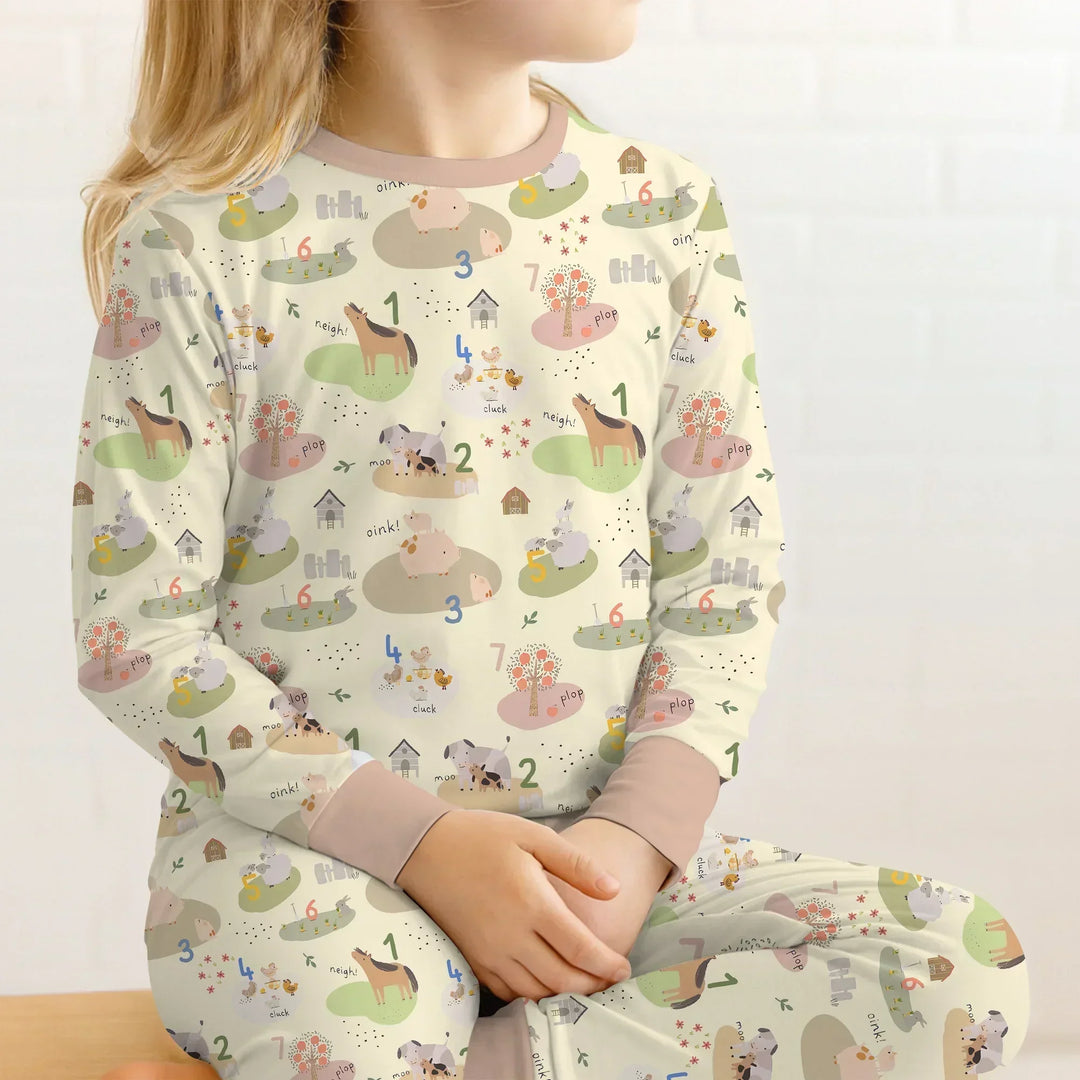 Farm Animal Counting Bamboo Convertible Zippy