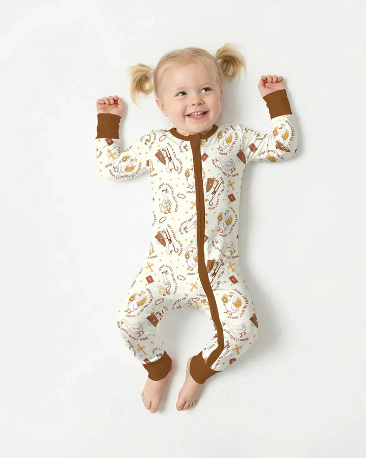 Jesus Loves You Silly Goose Bamboo Convertible Zippy