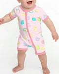 Pastel Lucky Charms Scatter Bamboo Shorty Zippy