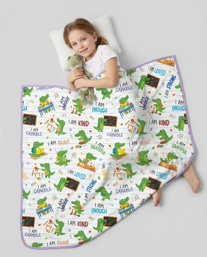 Brave Gator Days Bamboo Blanket
