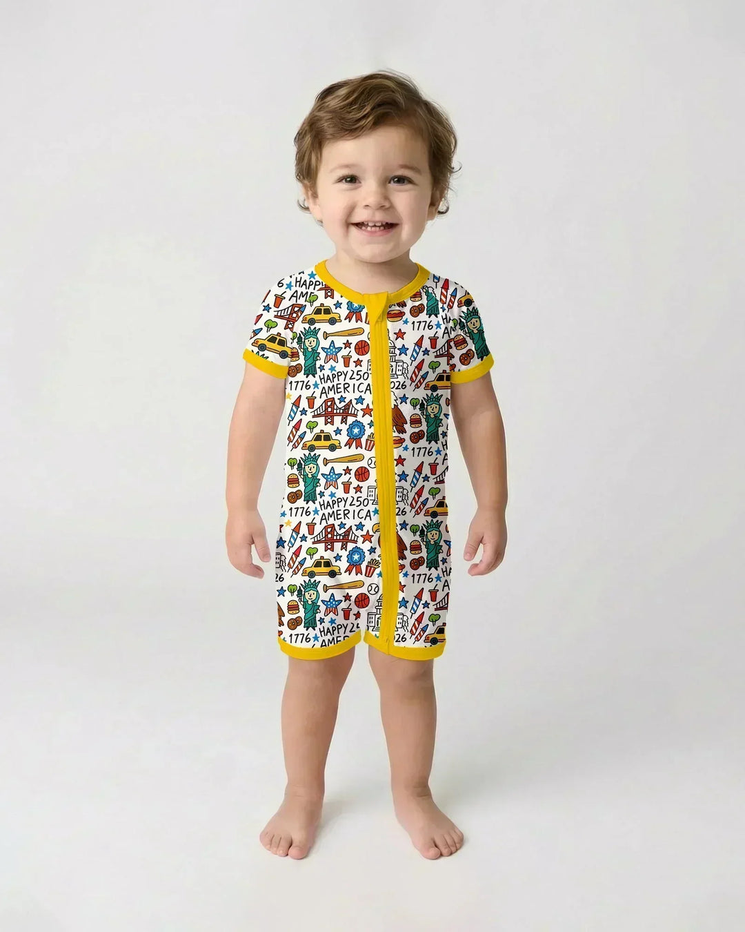 Doodle America 250th Anniversary Family Bamboo Shorty Zippy