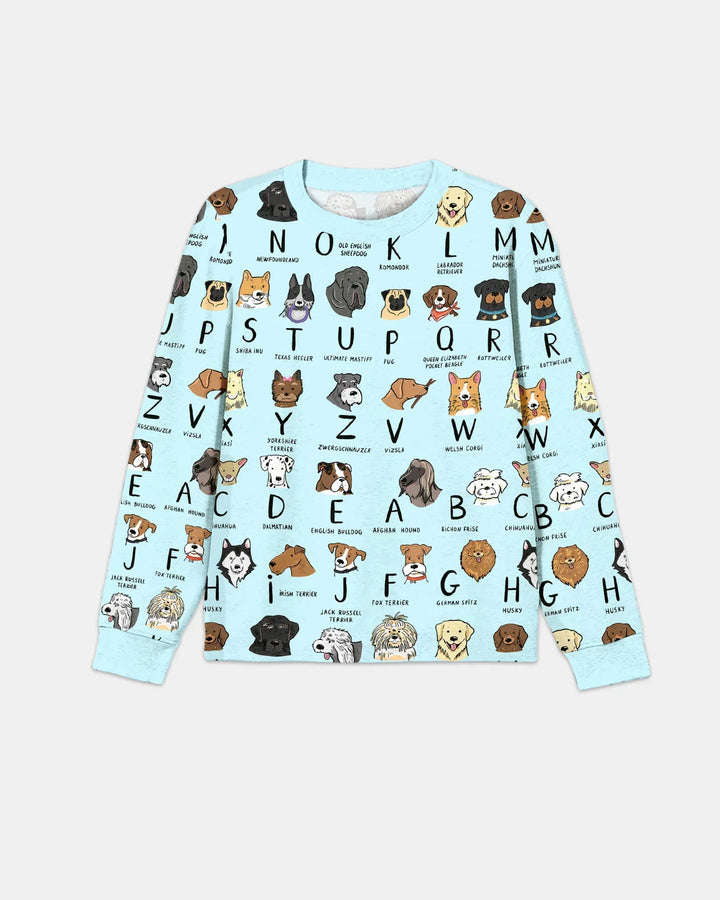 Funny Dogs Alphabet Bamboo Men's Pajama Set