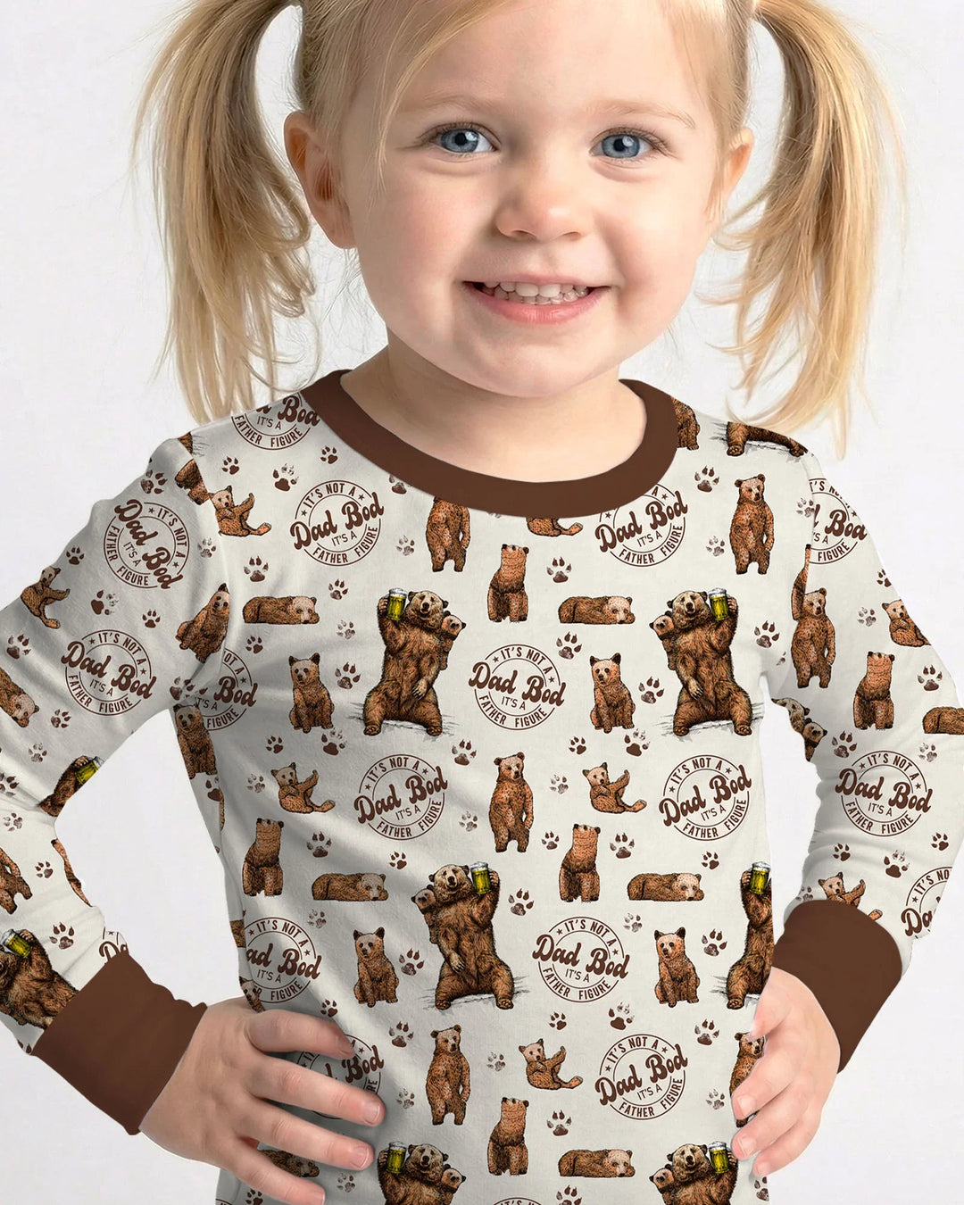 Daddy Bear It's Not A Dad Bod Bamboo Two Piece Long Sleeve Pajama Set