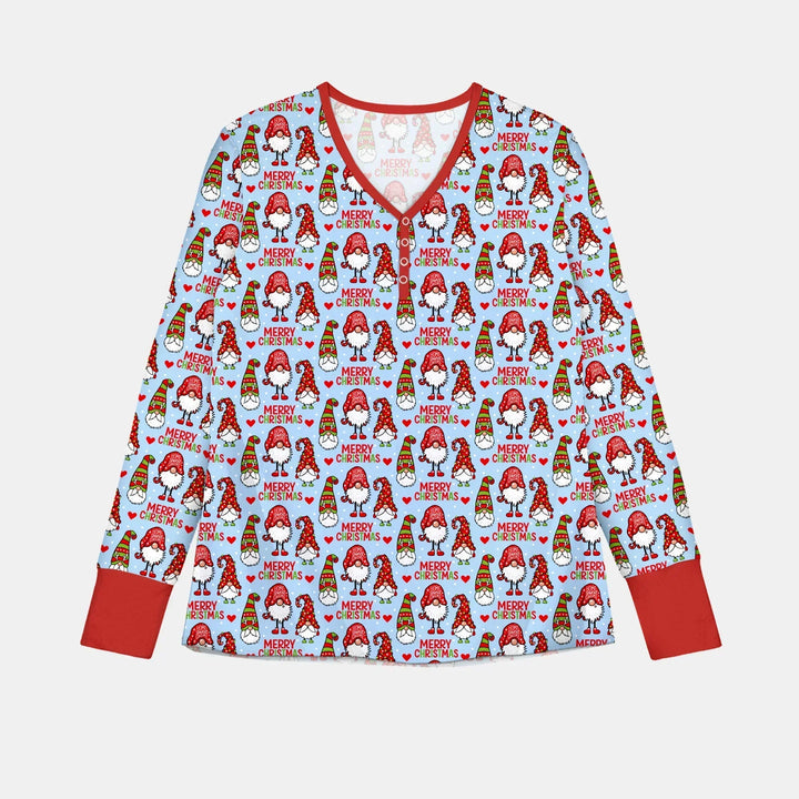 Gnomie Christmas Bamboo Women Pajama Set