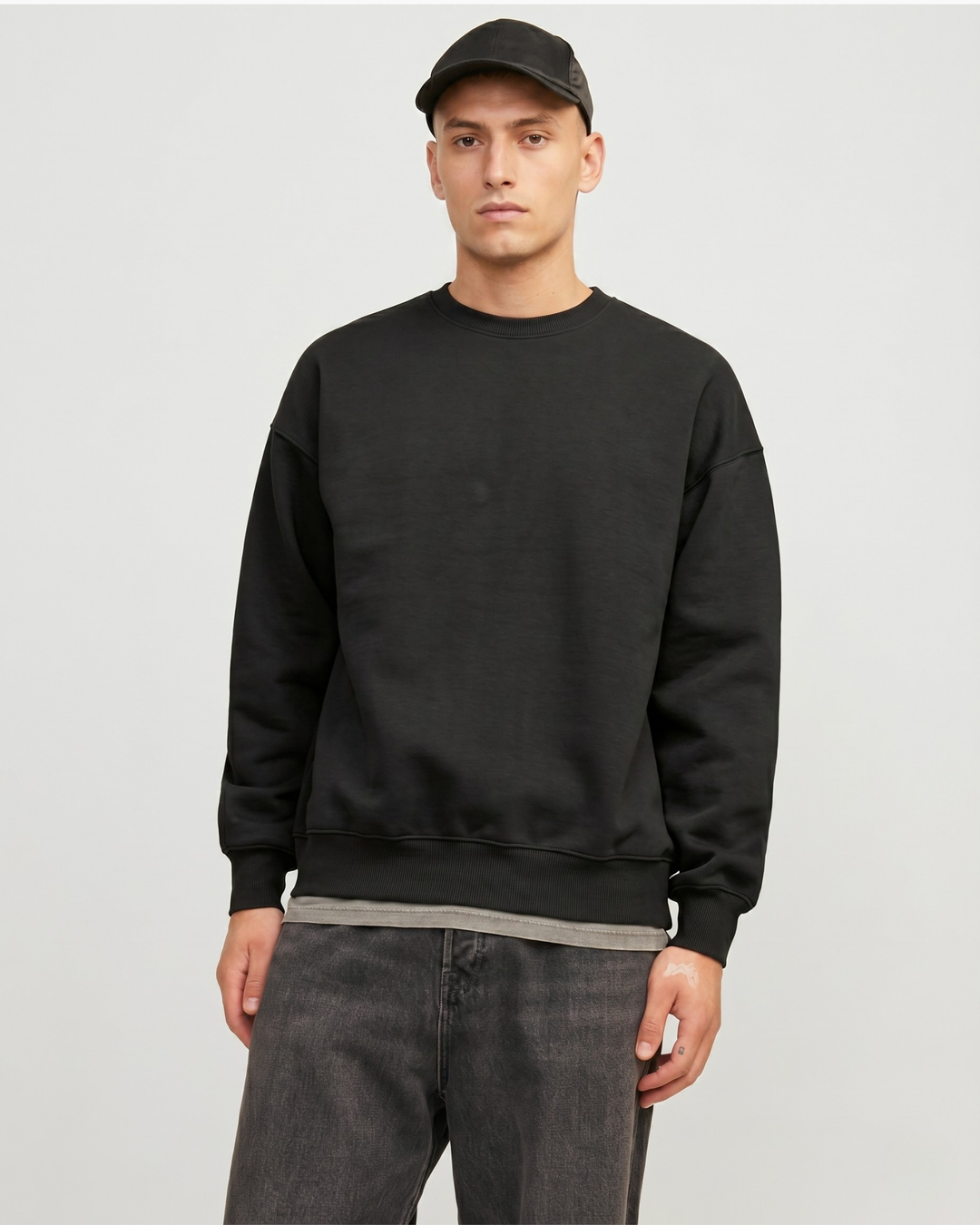 Solid Color Bamboo Adult Crewneck Sweatshirt